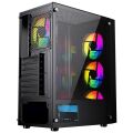 GAMEBOOSTER GB-PW909B 550W 80+ ATX MESH RGB FAN SİYAH KASA