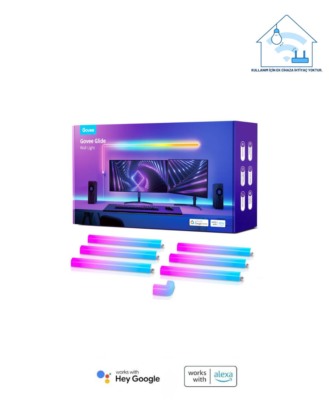 Govee Glide Wall Light 6+1 Duvar Aydınlatma Işığı - H6062