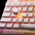 SteelSeries Apex 3 TKL RGB Suya ve Toza Dayanıklı Türkçe Gaming Klavye – Beyaz