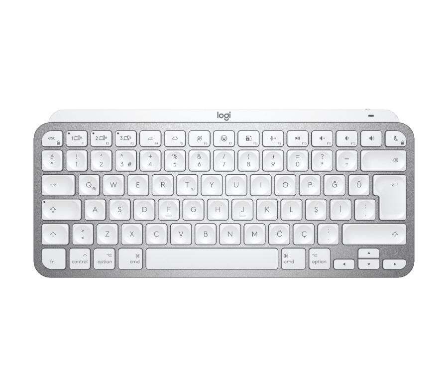 Logitech MX Keys Mini For Mac Aydınlatmalı İngilizce Klavye (US) Beyaz