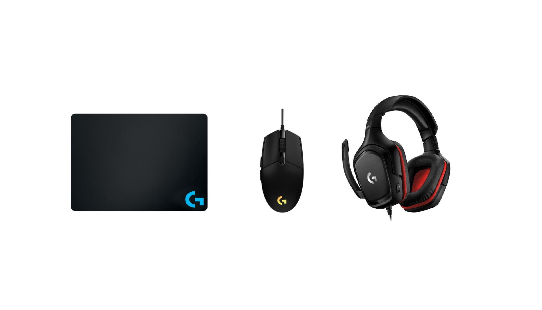 Logitech G332 Oyuncu Kulaklık + G102 Lightsync Oyuncu Mouse + OEM Oyuncu Mouse Pad