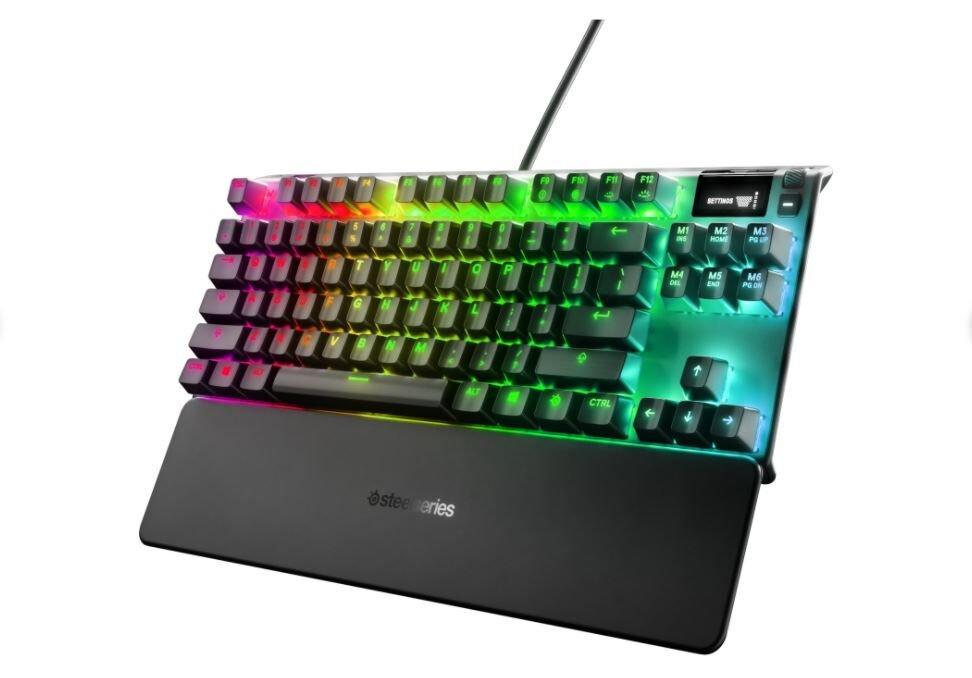 Steelseries Apex Pro TKL Mekanik Gaming Klavye, Ayarlanabilir Omni Switch, Oled Ekran, Red Switch, İngilizce Qwerty