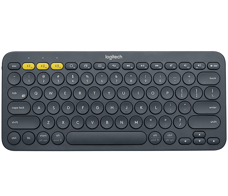 Logitech K380 Bluetooth Multimedya Türkçe Q Klavye - Gri