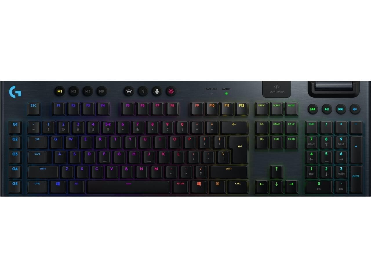 Logitech G915 Lightspeed Kablosuz RGB Mekanik Oyuncu Klavyesi (İngilizce)