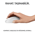 Logitech M240 Sessiz Kompakt Kablosuz Bluetooth Mouse - Beyaz