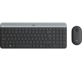 Logitech MK470 Slim Combo Kablosuz Klavye Mouse Set - Siyah