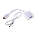 Qport Q-HD-VGJ 15cm HDMI to VGA Ses Girişli Çevirici