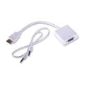 Qport Q-HD-VGJ 15cm HDMI to VGA Ses Girişli Çevirici