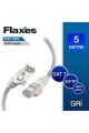 Flaxes Fnk-705G 5Mt Cat7 Patch Network Kablosu Gri