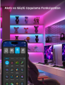 Govee RGBICW H612ACD1 Kesilebilir, Silikon Kaplamalı, Matter, Alexa, Google Asst. , Wifi+Bt Led Şerit - 5 Metre