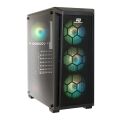 PowerBoost PB-T001BB 750w 80+ Bronze Full Siyah Mesh Panel RGB Fan Kasa