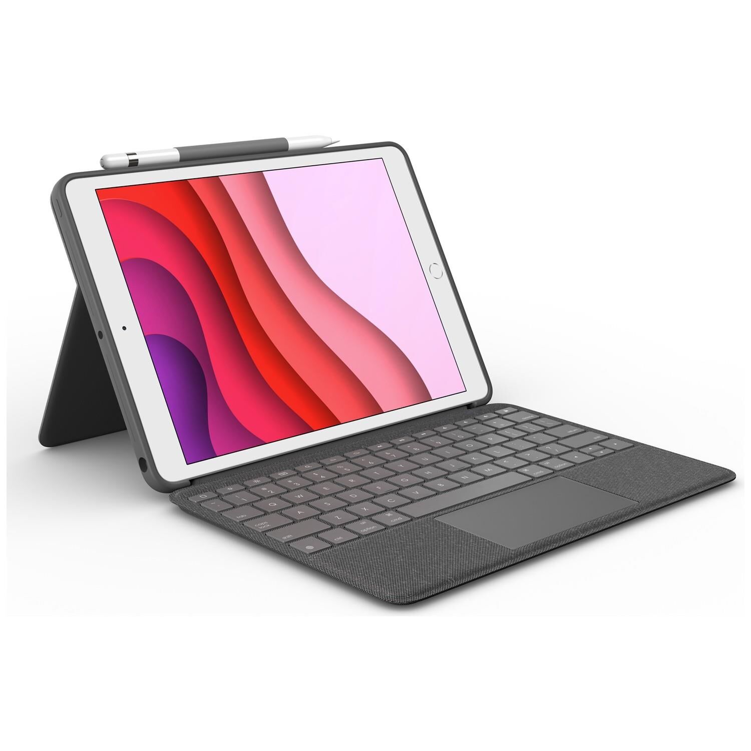 Logitech Combo Touch 10.2'' iPad 7,8,9. Nesil İçin Türkçe Klavyeli Kılıf 920-009995