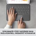 Logitech Combo Touch 10.2'' iPad 7,8,9. Nesil İçin Türkçe Klavyeli Kılıf 920-009995