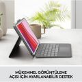 Logitech Combo Touch 10.2'' iPad 7,8,9. Nesil İçin Türkçe Klavyeli Kılıf 920-009995