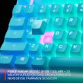 SteelSeries Apex 3 TKL RGB Suya ve Toza Dayanıklı Türkçe Gaming Klavye – Mavi