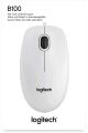 Logitech B100 Optik USB Kablolu Mouse - Beyaz