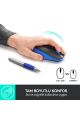 Logitech M191 Büyük Boy USB Alıcılı 1000 DPI Kablosuz Mouse - Mavi