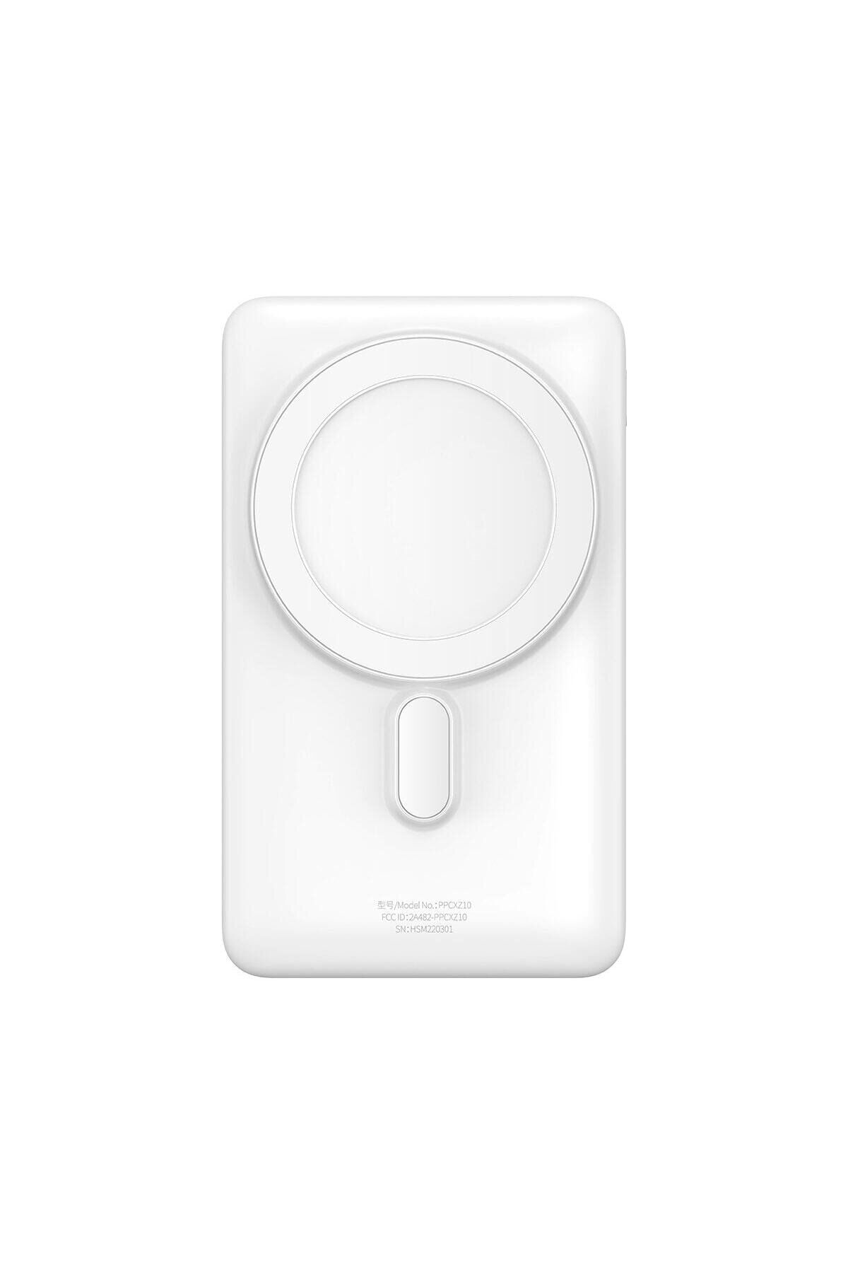 Baseus Magsafe Overseas 20w 10.000 Mah Stand Özellikli Kablosuz Şarjlı Powerbank - Beyaz