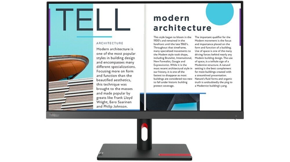 Lenovo ThinkVision S25E-30 63E0KAT4TK 24.5'' 4 MS 75 Hz Full HD VA LED Monitör