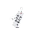 Honeywell 6'lı Akım Koruyucu Priz 2x USB-A + 2x USB-C 20W PD - Beyaz