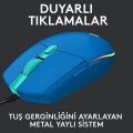 Logitech G102 Mavi LightSync Optik Kablolu Oyuncu Mouse + Oem Gaming Mouse Pad 40x30cm