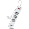 Honeywell 3'lü Akım Korumalı Priz 1x Type-C + 2x USB-A HC000037 20W PD