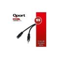 QPort Q-ST10 3.5mm Jack Stereo Audio 10 Metre Ses Uzatma Kablosu