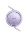 Baseus FREE2PULL Mini Makaralı Type-C To Lightning 20W Kablo 1 mt Mor