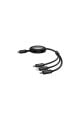 Baseus FREE2DRAW Usb-C - Usb-C/lightning/micro 100W 1.1mt Siyah