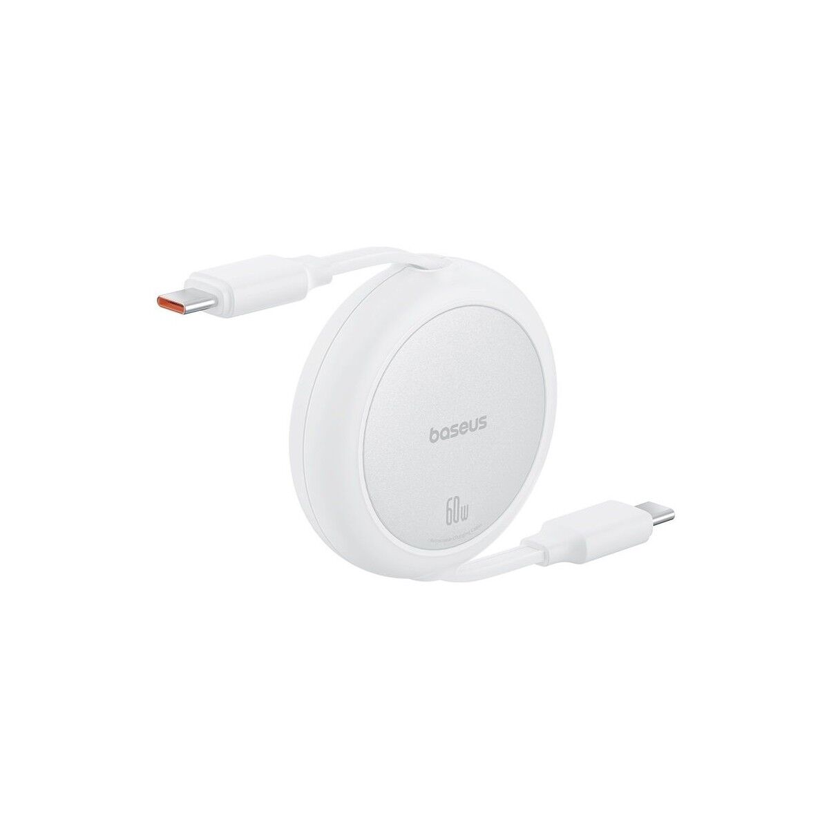 Baseus FREE2PULL Mini Charging Cable Usb-C To Usb-C 60W 1m Beyaz