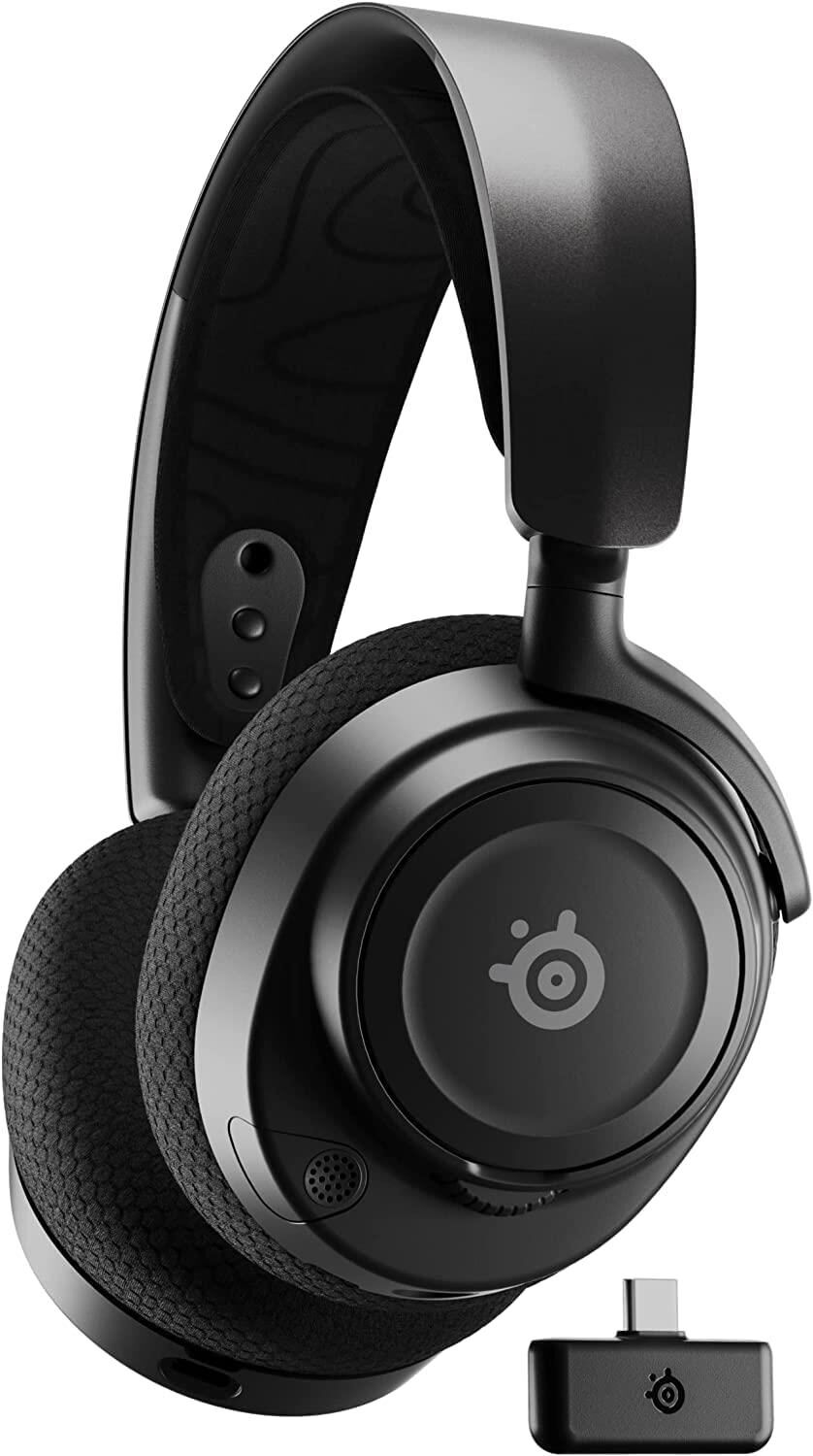 SteelSeries Arctis Nova 7 Wireless ve Bluetooth Kablosuz Oyuncu Kulaklığı - Siyah