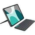 Logitech Flip Folio iPad Pro 11 inç (M4), iPad Air 11 inç (M2 ve M3), iPad Air (5. Nesil) ile Uyumlu Türkçe Klavyeli Tablet Kılıfı, Siyah
