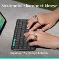 Logitech Flip Folio iPad Pro 11 inç (M4), iPad Air 11 inç (M2 ve M3), iPad Air (5. Nesil) ile Uyumlu Türkçe Klavyeli Tablet Kılıfı, Siyah