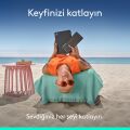 Logitech Flip Folio iPad Pro 11 inç (M4), iPad Air 11 inç (M2 ve M3), iPad Air (5. Nesil) ile Uyumlu Türkçe Klavyeli Tablet Kılıfı, Siyah