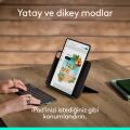 Logitech Flip Folio iPad Pro 13 inç (M4), iPad Air 13 inç (M2 ve M3) ile Uyumlu Türkçe Klavyeli Tablet Kılıfı, Siyah