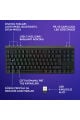 Logitech G515 LIGHTSPEED TKL Düşük Profilli Kablosuz LIGHTSYNC RGB İngilizce Oyun Klavyesi, Siyah