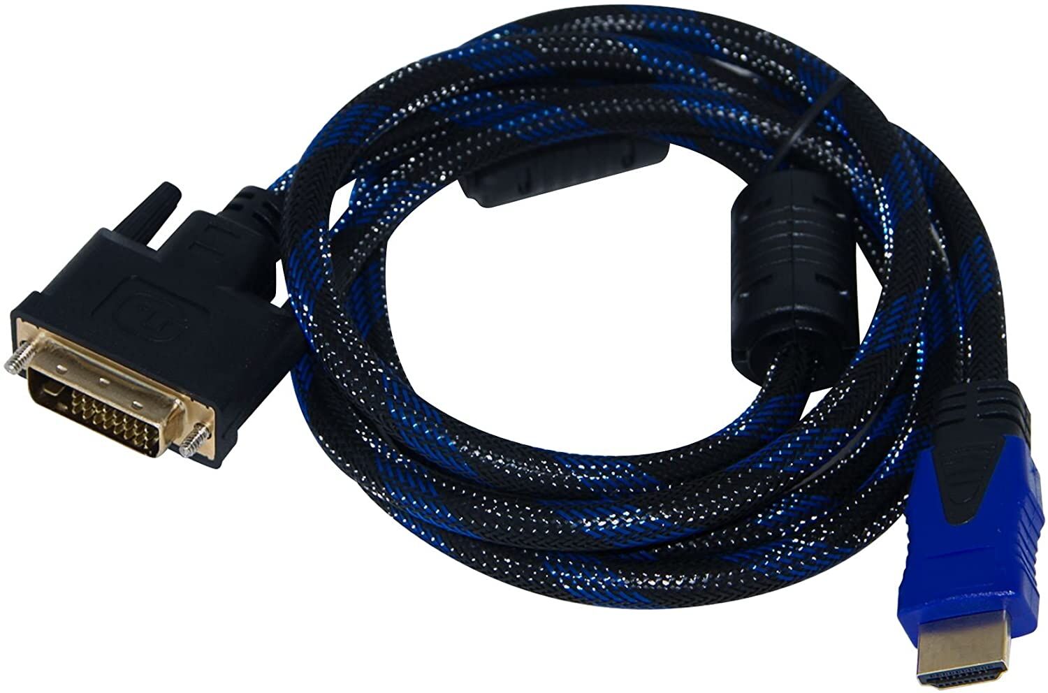 Qport Q-HDV DVI To HDMI 24+1 Converter Çevirici Örgü Kablo 1.8 Mt