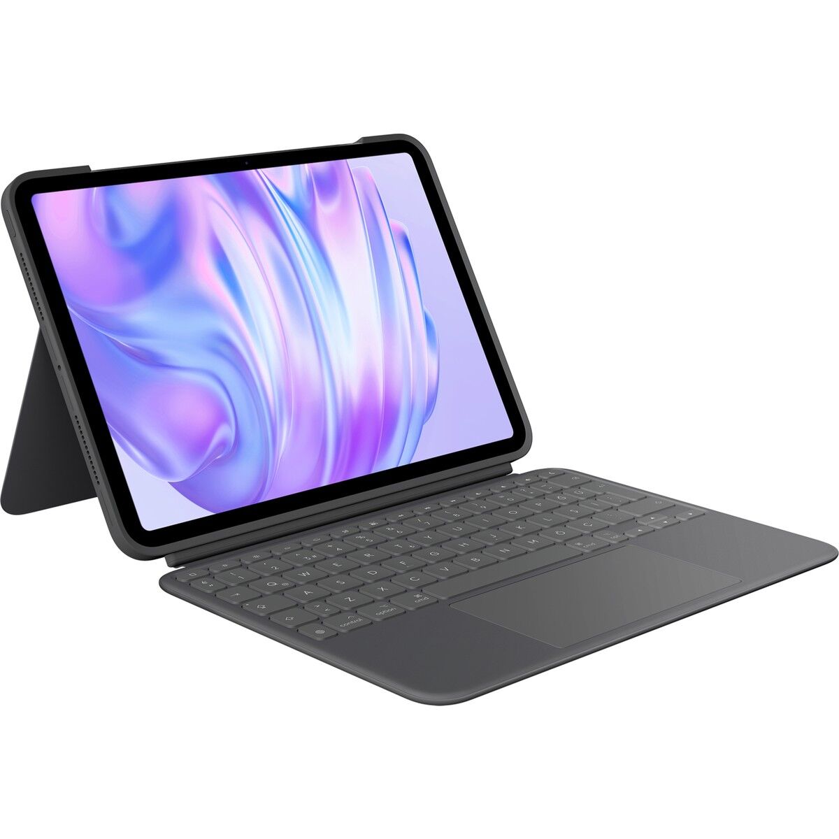 Logitech Combo Touch 11 inç iPad Pro M4 ile Uyumlu Türkçe Klavyeli Tablet Kılıfı - Gri