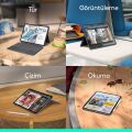 Logitech Combo Touch 11 inç iPad Pro M4 ile Uyumlu Türkçe Klavyeli Tablet Kılıfı - Gri