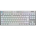 Logitech G915 X LightSpeed TKL Düşük Profilli Rgb Aydınlatmalı GL Blue PC/Mac Için Kablosuz Ingilizce Q Oyun Klavyesi, Beyaz