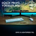 Logitech G915 X LightSpeed TKL Düşük Profilli Rgb Aydınlatmalı GL Blue PC/Mac Için Kablosuz Ingilizce Q Oyun Klavyesi, Beyaz