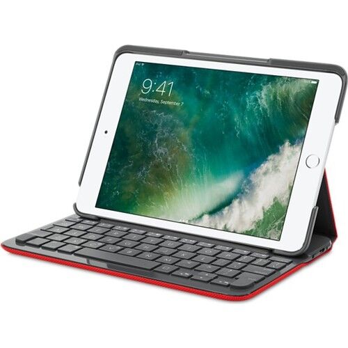 Logitech iPad Mini 3,2,1 için Klavyeli Kılıf Canvas Red (Türkçe)