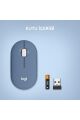 Logitech M350 Pebble İnce Kablosuz Bluetooth Mouse - Uzay Mavisi