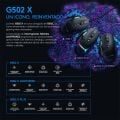 Logitech G502 X Kablolu Hero 25K Sensörlü Rgb Aydınlatmalı Oyuncu Mouse - Siyah