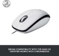 Logitech M100 Kablolu Optik Mouse-Beyaz