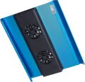 Flaxes FN-3333M Alüminyum 7-17'' Sessiz Çift Fanlı Laptop Soğutucu - Mavi