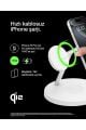 Belkin BoostCharge Pro 3'ü 1 Arada, Qi2 MagSafe Kablosuz Şarj İstasyonu, Beyaz