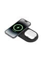 Belkin BoostCharge Pro 2'si 1 arada MageSafe Kablosuz Şarj İstasyonu - WIZ021VFBK