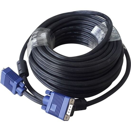 Qport Q-Vga25 15 Pin Fitreli 25 Metre Erkek Erkek Vga Monit
