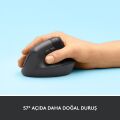 Logitech Lift Vertical Sessiz Kablosuz Ergonomik Dikey Mouse - Siyah